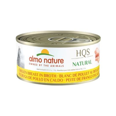Almo Nature Hqs Natural Chat Blanc De Poulet En Bouillon 150
