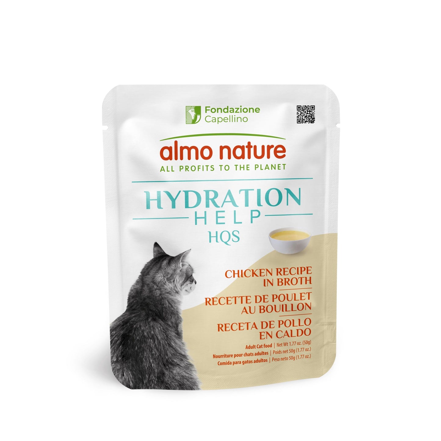 Almo Nature Hqs Hydration Help Chat - Recette De Poulet Au Bouillon 50gr