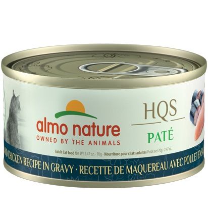 Almo Nature Hqs Natural Chat - Pâté Au Maquereau Avec Poulet En Sauce 70gr