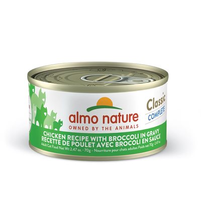 Almo Classic Complete Chat Poulet Avec Brocoli En Sauce 70G