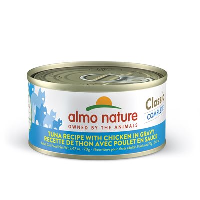 Almo Classic Complete Chat Thon Avec Poulet En Sauce 70G