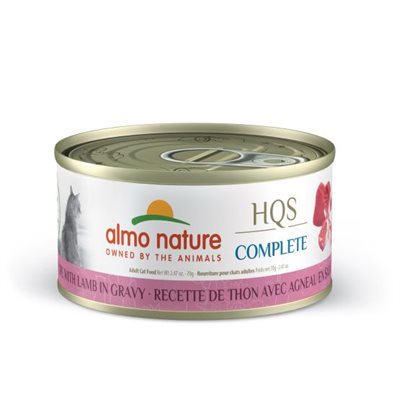 Almo Nature Hqs Complete Chat Thon Avec Agneau En Sauce 70G