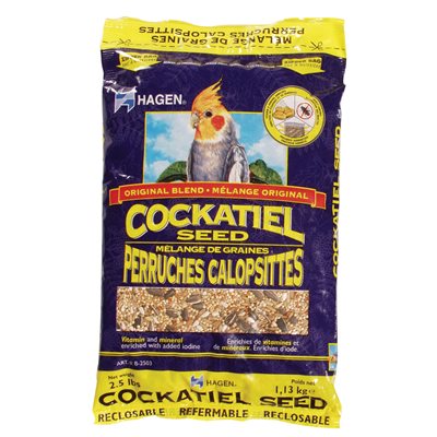 Mélange de graines de base EVM Hagen pour perruches calopsittes, 1,13 kg (2,5lb)