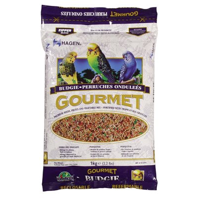 Mélange Gourmet HARI de qualité supérieure pour perruches ondulées, 1 kg (2,2 lb)