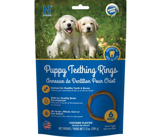 N-bone Anneau Dentaire Pour Chiot, Sans Grains, Poulet (pqt 6) 7.2oz