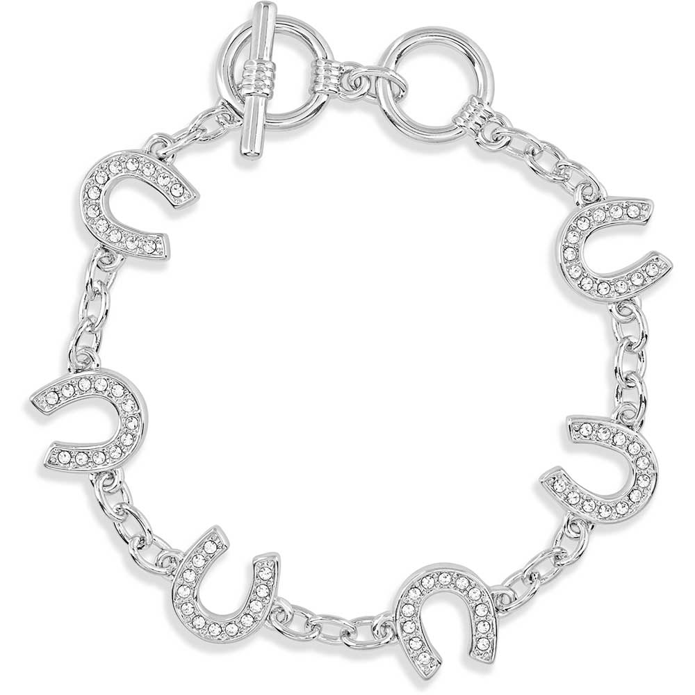 Montana Silversmiths - Bracelet en lien en fer à cheval cristallin