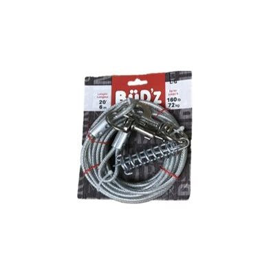 Bud'Z Cable D'Attache 20' Avec Ressort Jusqua 160Lbs