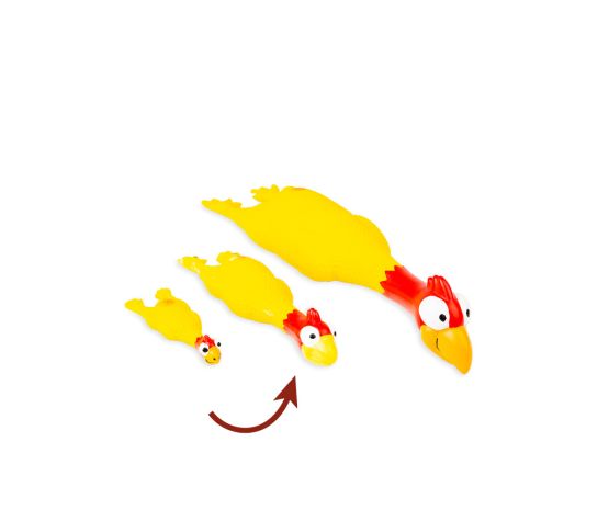 Bud'z Jouet En Latex Avec "squeaker" Pour Chien - Poulet Jaune 9.4"