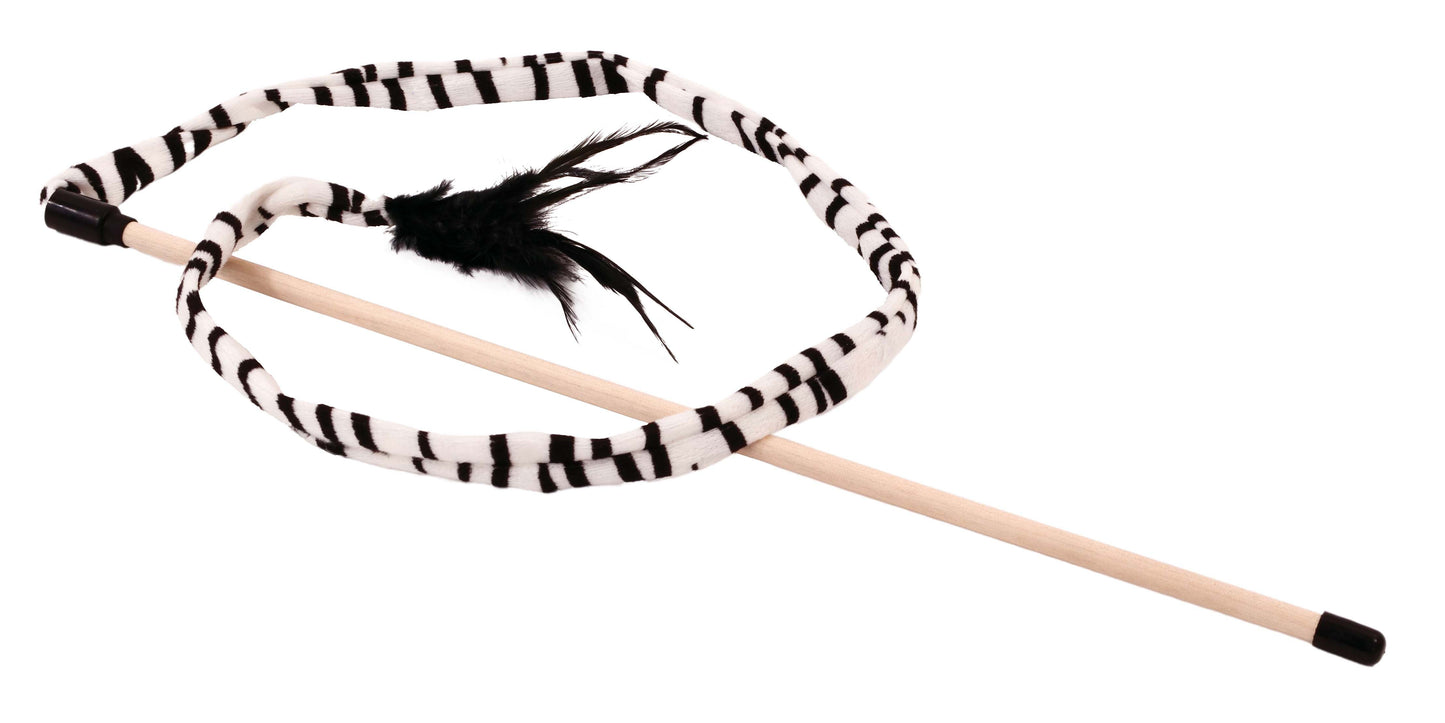 Bud'Z Jouet Pour Chat Serpentin Zèbre Sur Bâton 49''