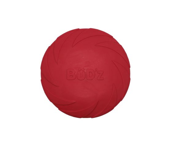 Bud'z Jouet En Caoutchouc Pour Chien - Disque Volant, Rouge 23cm
