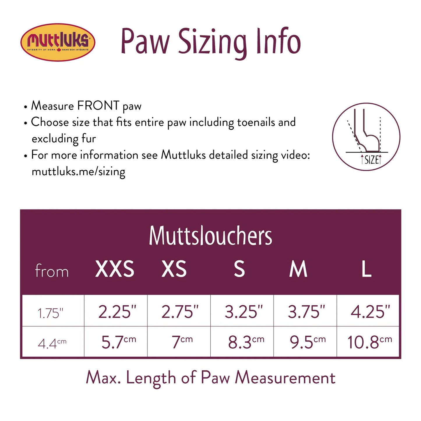 Muttluks MuttSlouchers Noir et Gris