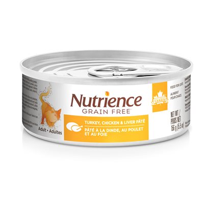 Nutrience Conserve Sans Grain Chat Dinde, Poulet Et Foie 156g
