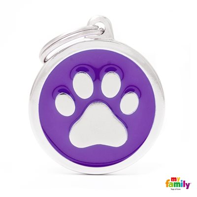 Medaille Purple Big Circle Paw