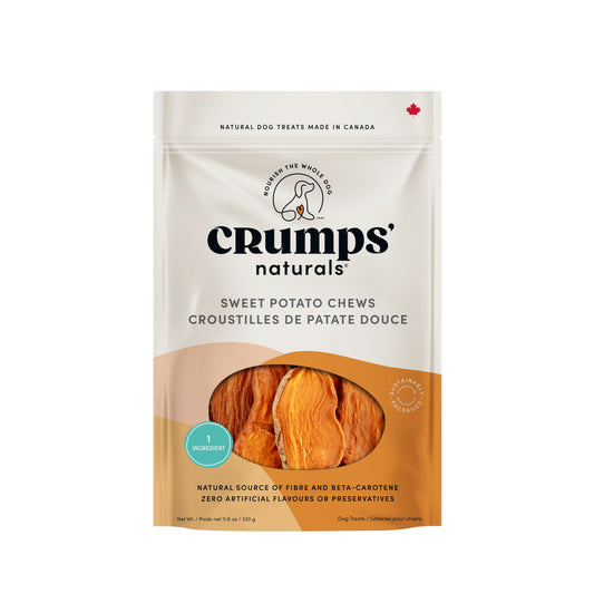 Crumps' Naturals Gâteries Pour Chien, Croustilles De Patate Douce 330g