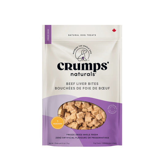 Crumps' Naturals Gâteries Pour Chien, Bouchées De Foie De Boeuf 72g
