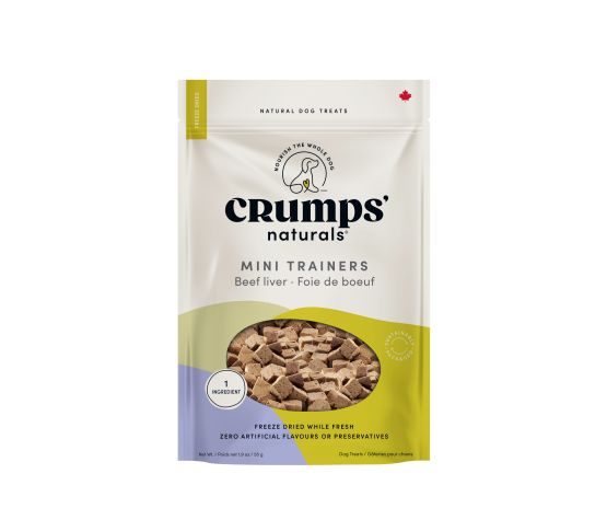 Crumps' Naturals, Mini-bouchées D'entraînement Pour Chien, Foie De Boeuf 55g