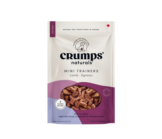 Crumps' Naturals, Mini-bouchées D'entraînement Pour Chien, Semi-humides à L'agneau 132g