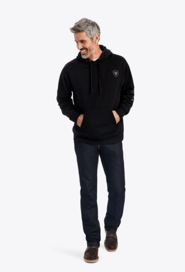 Ariat Sweat à capuche MNS avec logo Unisexe Noir