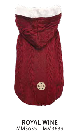 Doggie-Q Veste Doublée - Rouge Vin