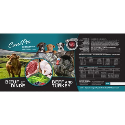 Canipro Chiot Boeuf & Dinde 30Lbs