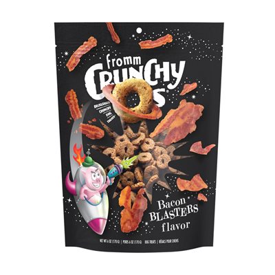 Fromm gâterie Crunchy O'S Bacon Blaster 6Oz