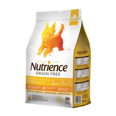Nutrience Sans Grain Chien Petite Race Dinde, Poulet Et Hareng 2.5Kg
