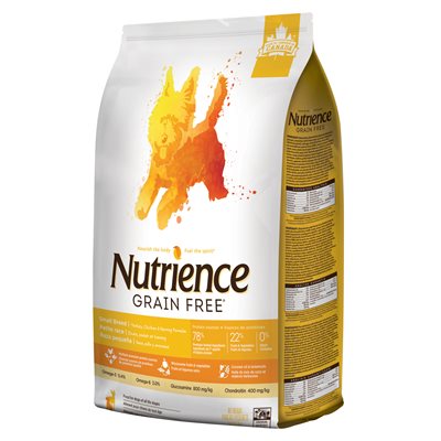 Nutrience Sans Grain Chien Petite Race Dinde, Poulet Et Hareng 5Kg