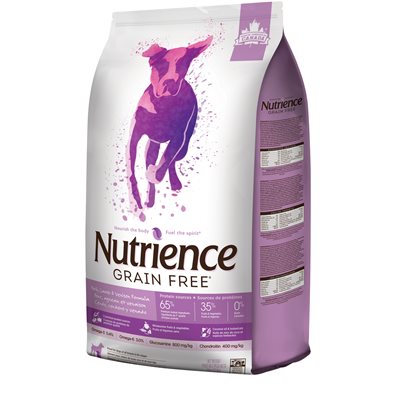 Nutrience Sans grain Chien Porc, Agneau Et Venaison 10Kg