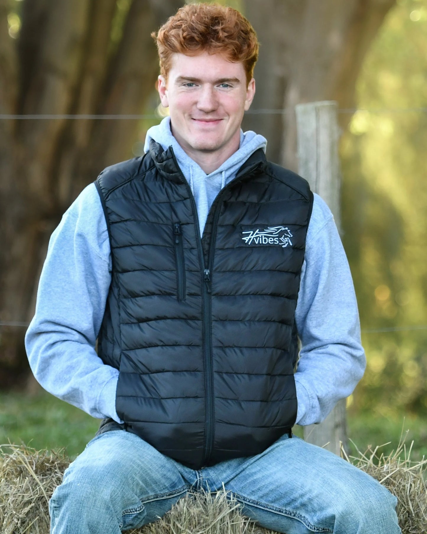 Horse Vibes Veste sans manches pour homme