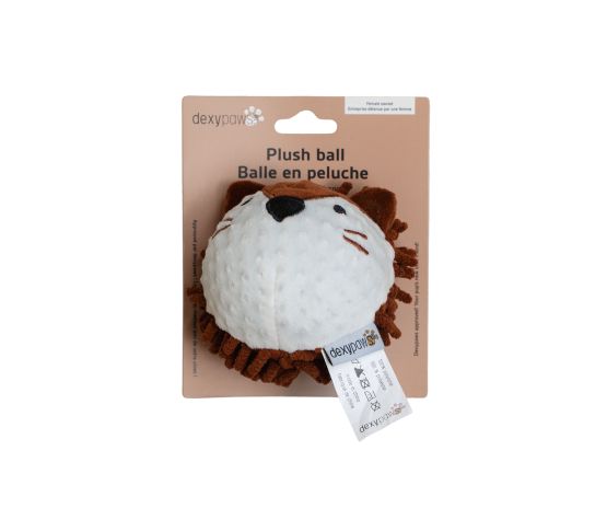 Dexypaws Jouet En Peluche Avec Balle Intégrée Pour Chien - Hérisson