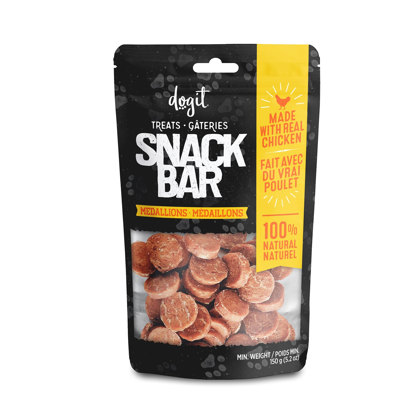 Médaillons de poulet Snack Bar Dogit, 150 g (5,2 oz)