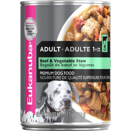 Eukanuba – Pâté pour chien adulte boeuf et légumes – 355 g