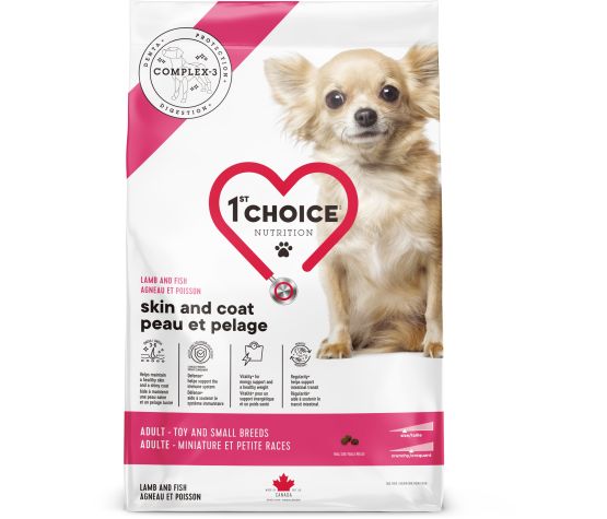 1St Choice Adulte Mini & Petite Race, Peau & Pelage Agneau 2Kg