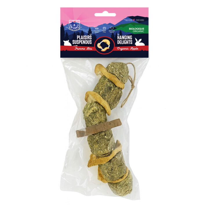 Délices suspendus pour petits animaux pomme bio