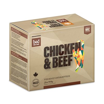Big Country Raw Fare Game Poulet Et Boeuf 2Lbs