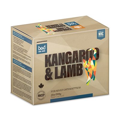 Big Country Raw Fare Game Kangourou Et Agneau 2Lbs