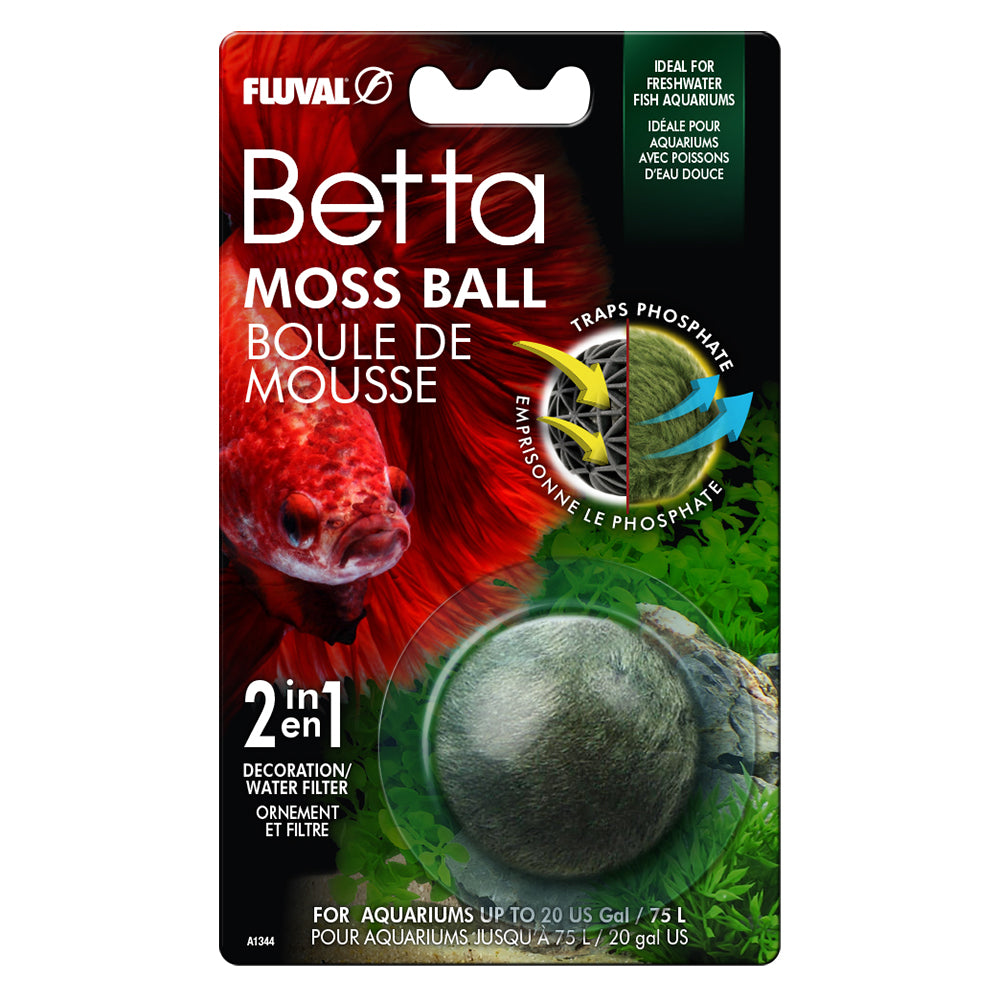 Boule de mousse Fluval Betta, 4,5 cm / 1,8 po