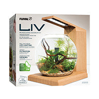 Aquarium équipé LIV Fluval pour l’aménagement miniature, tek, 33 x 31,75 cm (13 x 12,5 po)