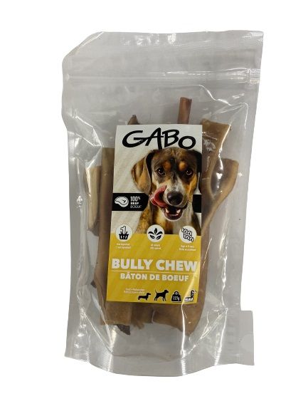 Gabo, Gâteries Pour Chien - Bâtons De Boeuf 12", Sac De 227gr