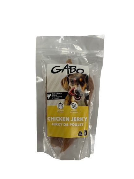 Gabo, Gâteries Pour Chien - Jerky De Poitrine De Poulet, 170gr