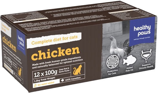 Healthy Paws – Repas complet pour chat – Poulet