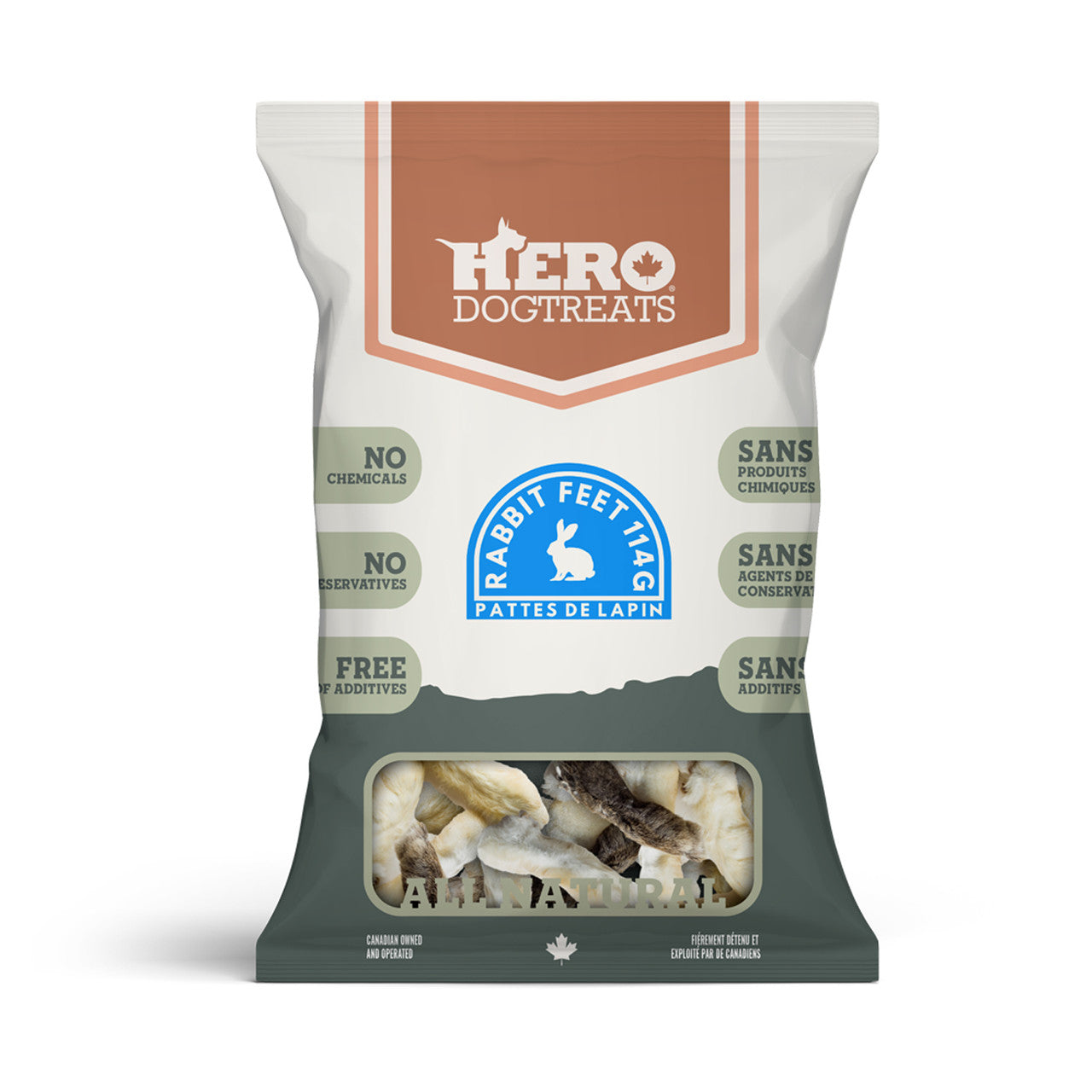 Hero Patte De Lapin Déshydratées 114G