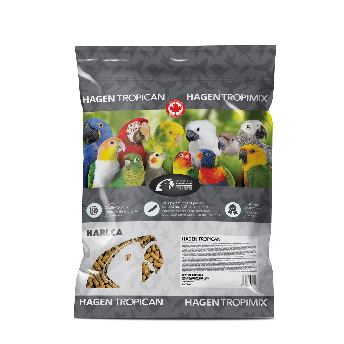 Aliment Lifetime Tropican pour perroquets, bâtonnets, 9,07 kg (20 lb)
