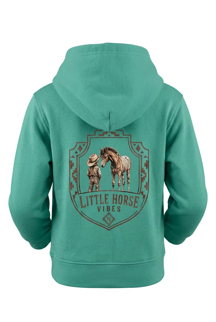 Horse Vibes Hoodie little horse vibes - TURQUOISE