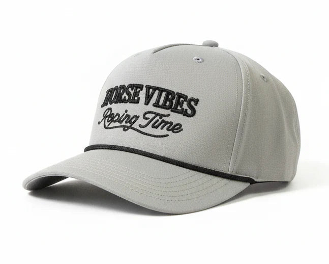 Horse Vibes Casquette Roping Time grise avec corde