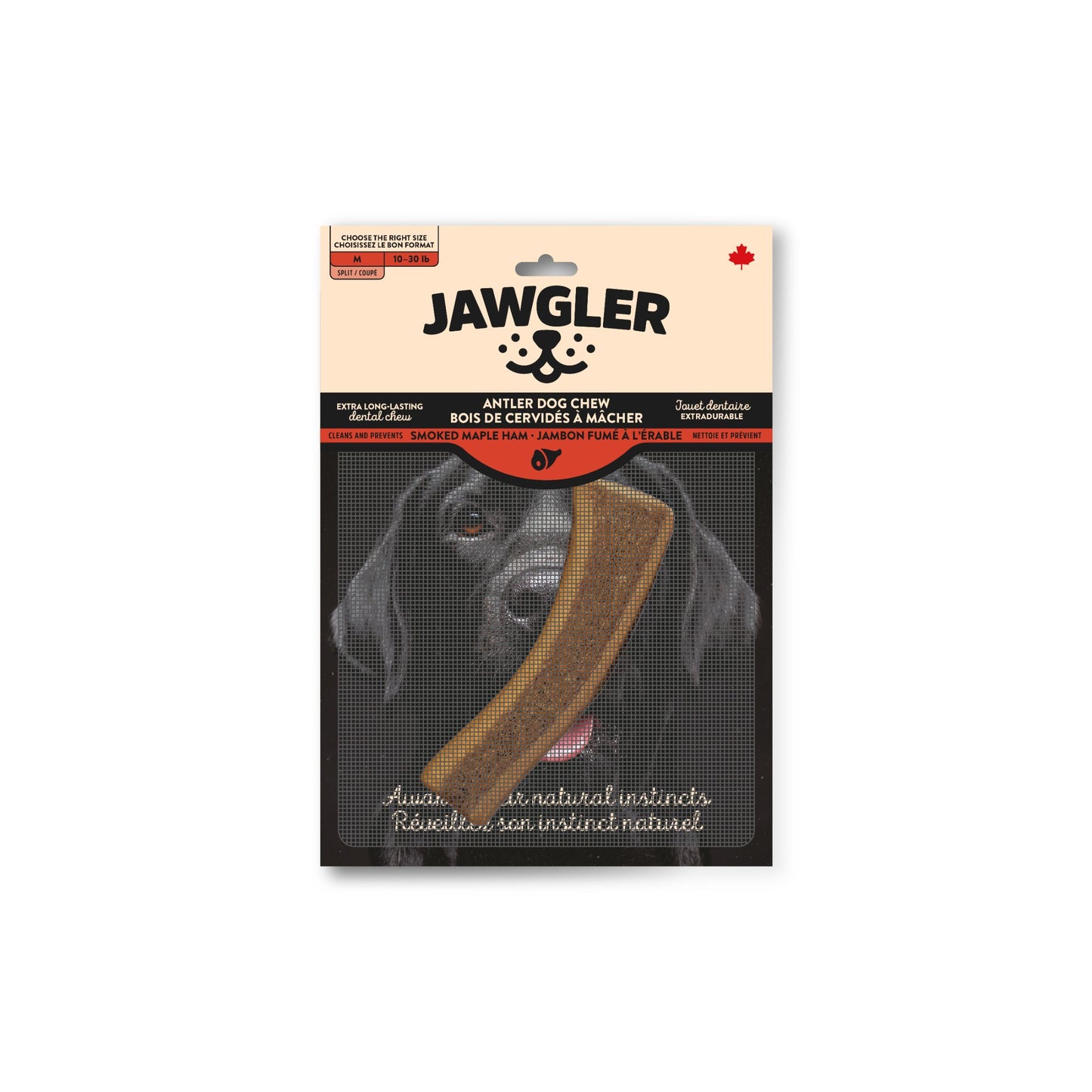 Jawgler (Dentler) Bois Cervidés Coupé Jambon Érable