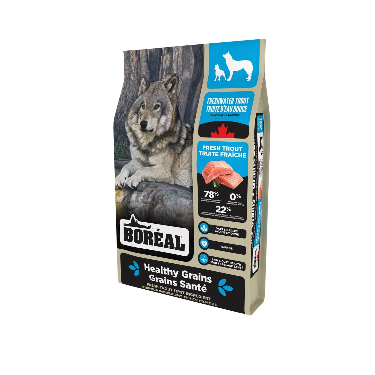 Boréal Grains Santé, Nourriture Pour Chien - Truite D'eau Douce 10kg
