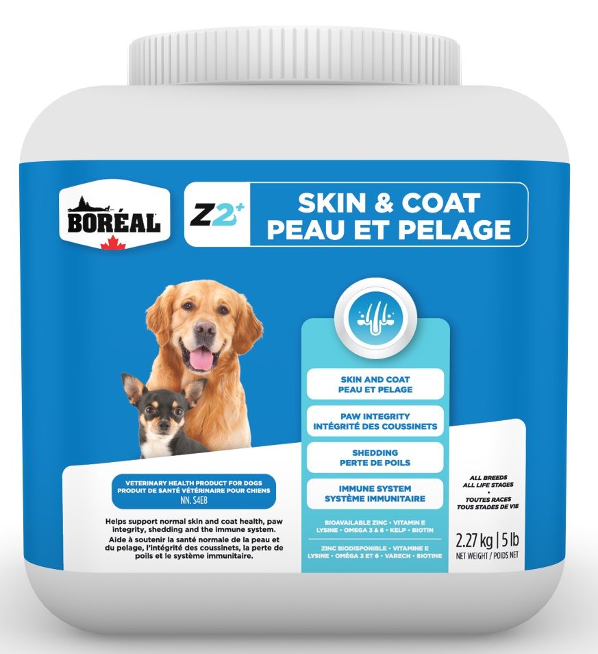 Boréal Zinpro Z2+ Suppléments De Zinc Peau Et Pelage Pour Chien 2,27kg