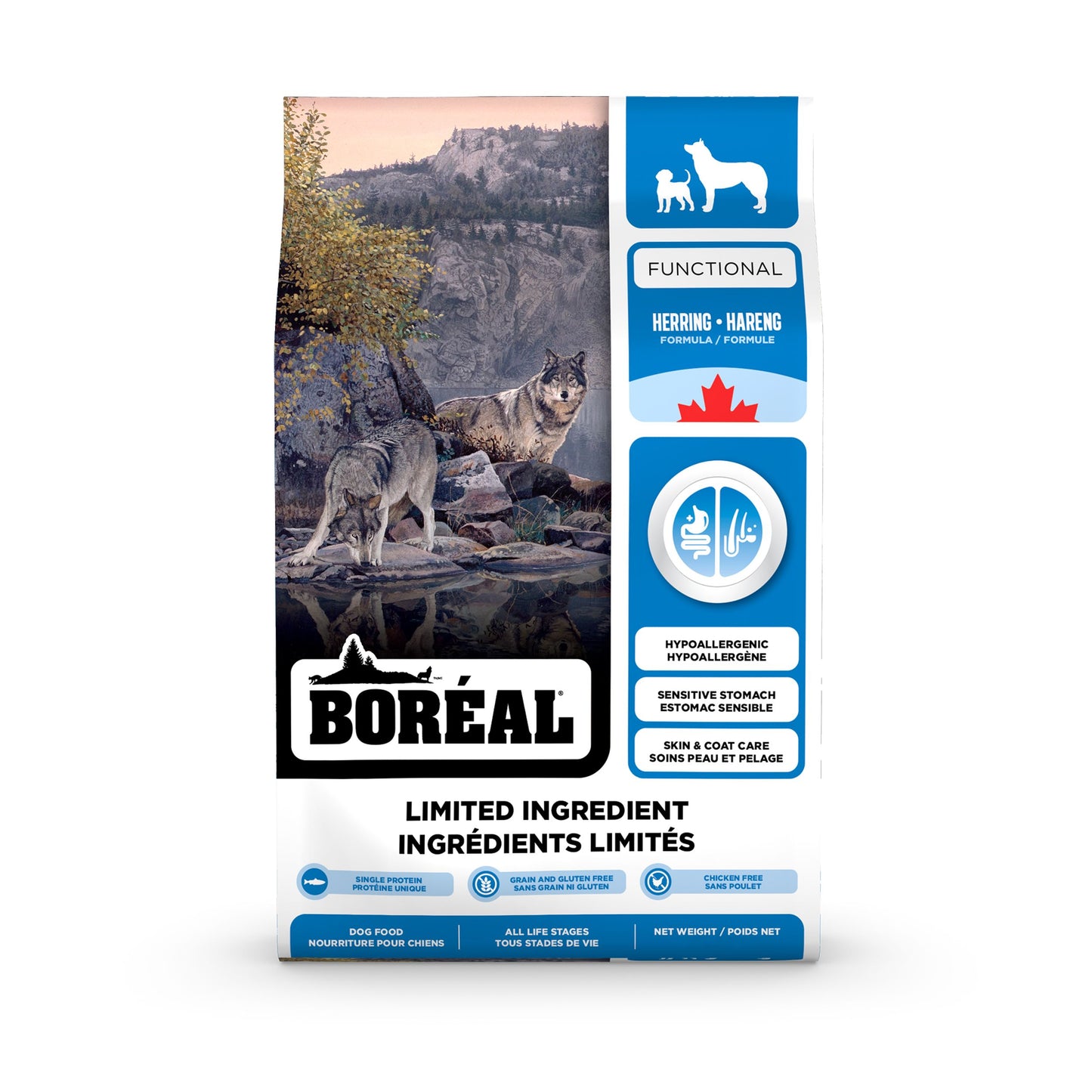 Boréal Functional, Nourriture à Ingrédients Limités Pour Chien - Hareng 1,8kg