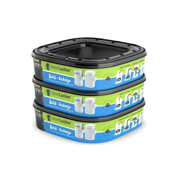 Litterlocker Design Plus Cassette De Recharge En Paquet de 3